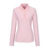 MARTINE GOLF Collar Point Basic Polo Shirts_L/Pink
