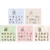 Cartoon Sticker Reading Girl Sticker Journal Sticker Decorative Sticker Art Supplies For Scrapbook Diary Decoration