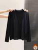 Top Base in Pile con Collo Alto da Donna - Stile Coreano, Manica Lunga, Sottile, Caldo, Ideale per Autunno e Inverno