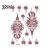 Quick Apply Tattoo Stickers Temporary Sticker Flower Lace Lotus Pattern Fake Tattoos for Women Men Fun Family Waterproof DIY Face Arm Leg