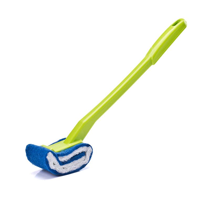 Ergonomischer Griff Weiche Borsten Toilettenbürste, Keine Toten Winkel Langlebig Spülfrei Badezimmer Reinigungsgerät für Haushalts-Toilettenfleckenentfernung