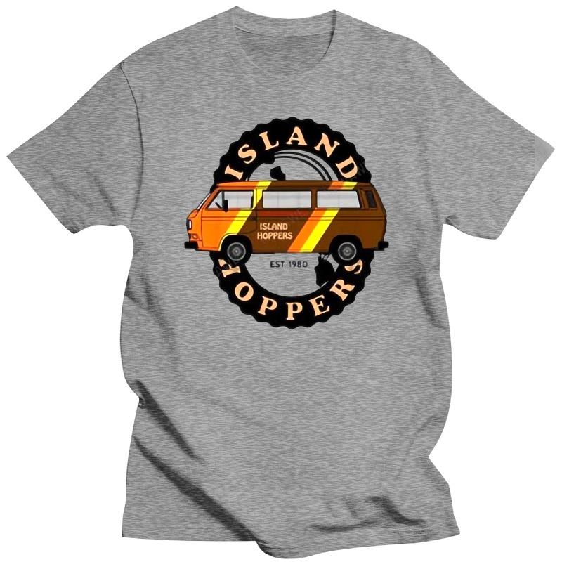 

Island Hoppers Vanagon DIY Tee Men Clothes Short Sleeve Slim Fit T Shirt Men fashion Cotton T-Shirt top Casual Tee Shirts Zl 4XL