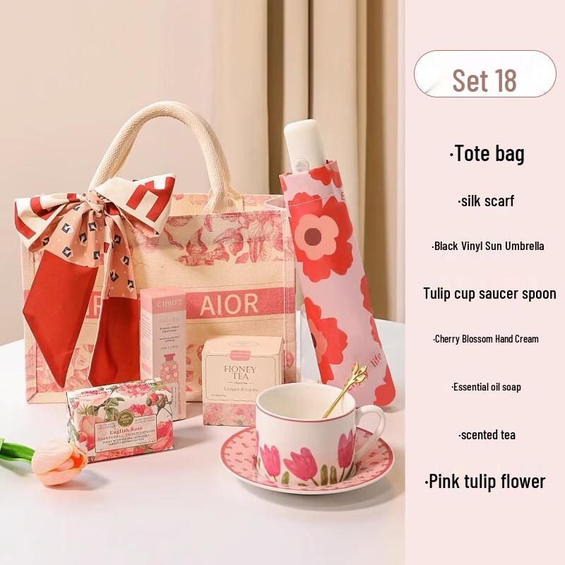 Women s Day Gift Set with Coffee Cup and Essentials