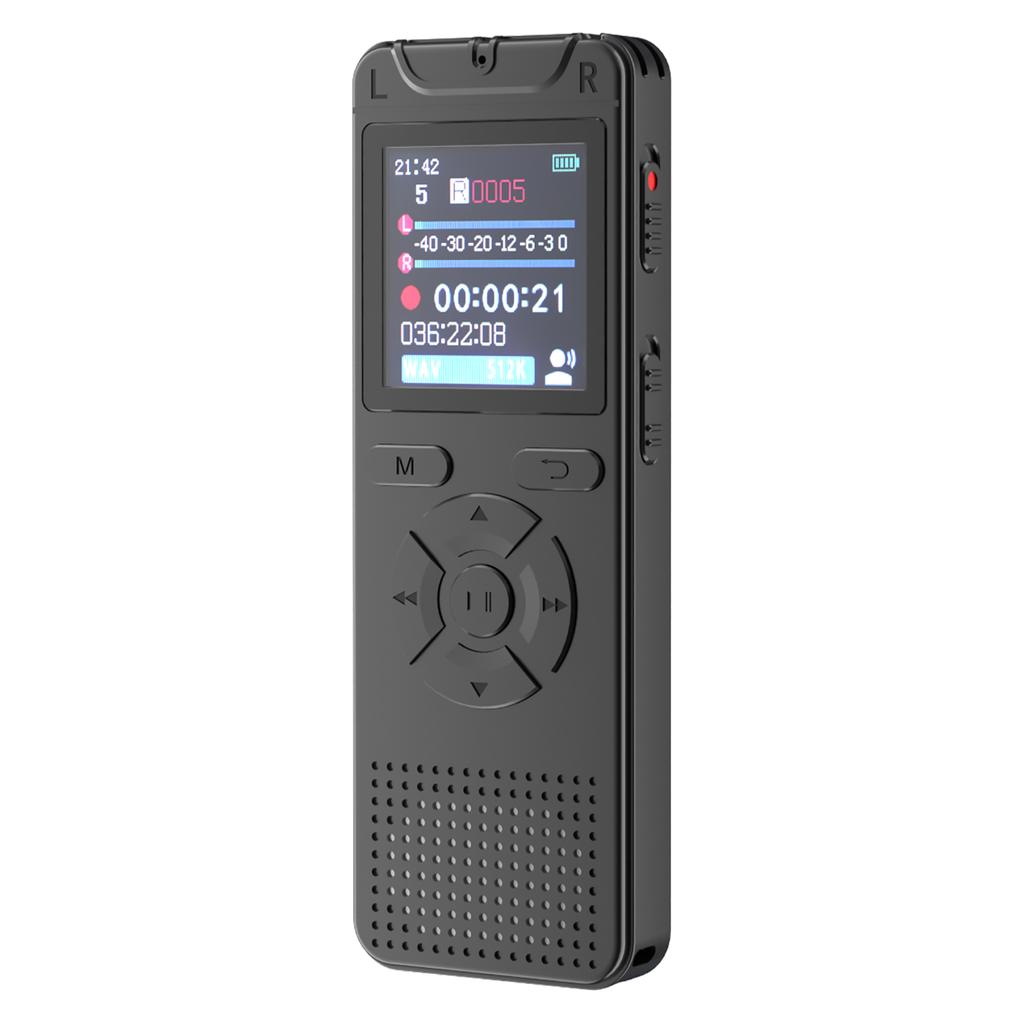 Portable Meeting Voice Recorder 50 Hours Recording Time 1.44  Screen Clear Sound for Students Journalists Professionals Meetings