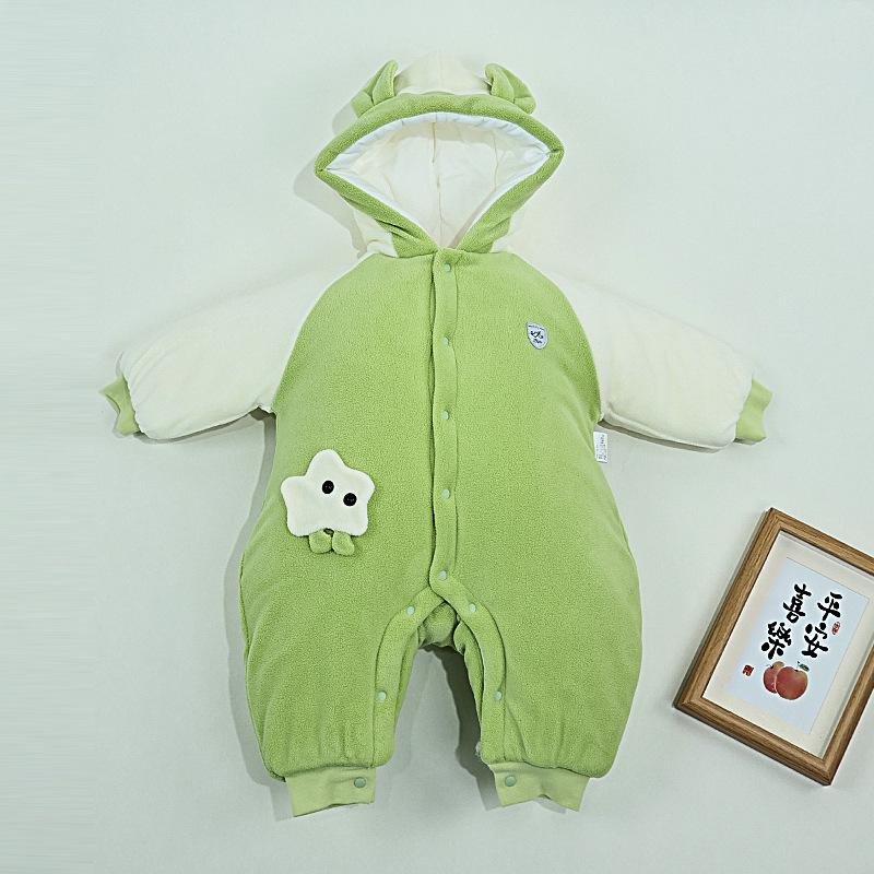 

Комбинезон из хлопка с длинными рукавами для новорожденных с изображением слоненка - легкий комбинезон и пижама 66 cm