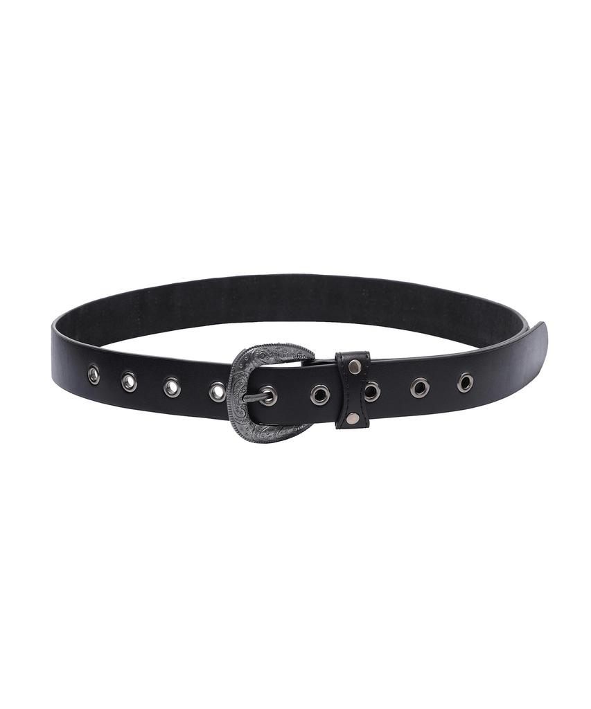 Opeoseu0012 Op. 12 Baddie Stud Leather Belt Black