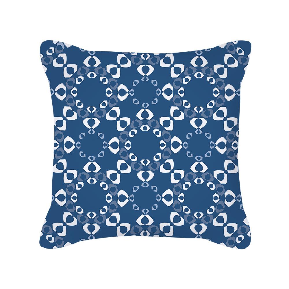 

Этнический стиль Простой синий Мандала Наволочка Подушка Новый дом 45 * 45cm