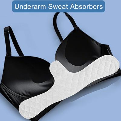 5/10Pcs Bra Liner Reusable Washable Under-Breast Sweat Absorber Pads Women Odor Control Cotton Breast Pad Moisture Wicking Boob Insert Lining