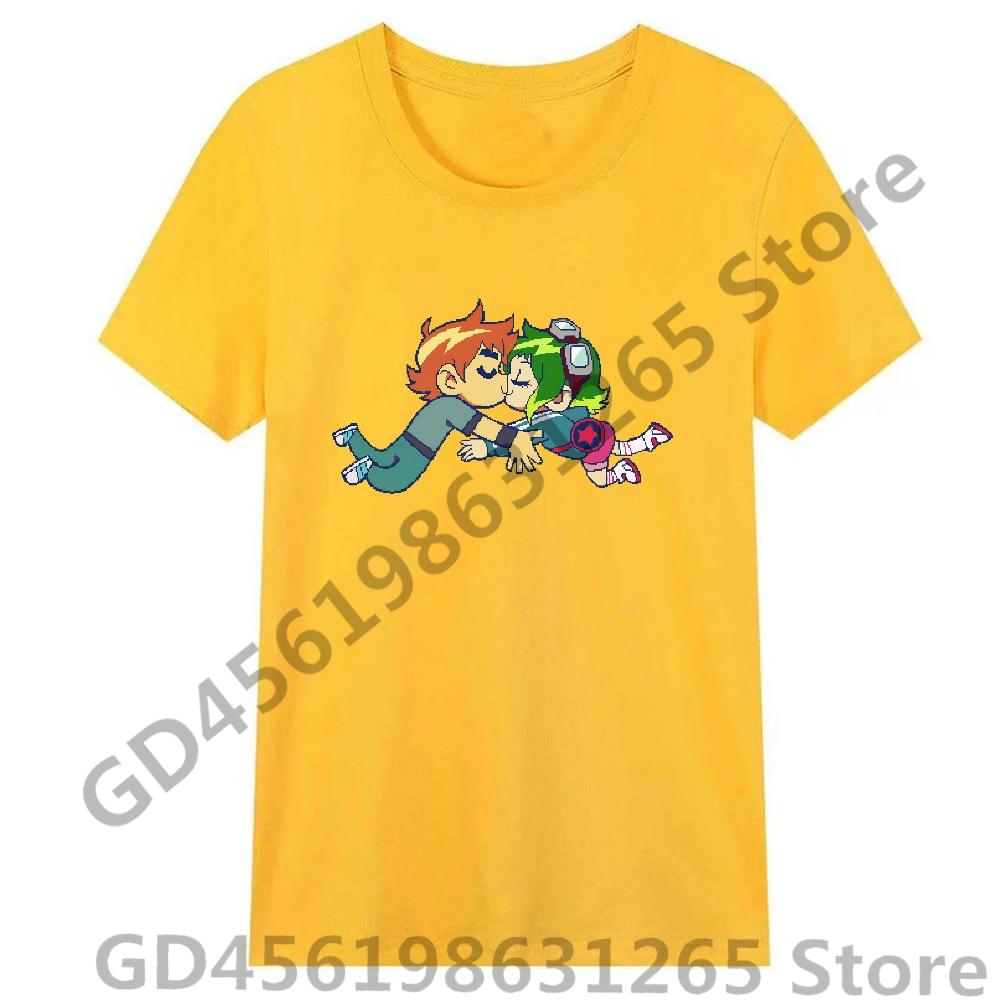 Scott Pilgrim Takes Off T Shirt UnisexWomen Harajuku Kawaii Tops Y2k Unisex Anime Tees Fashion Tops Casual Boysgirls Clothing