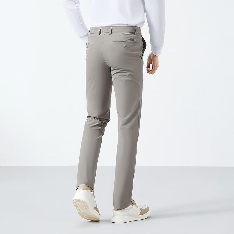 Septwolves Men's Lightweight Textured Business Casual Pants with Cuprammonium Fiber