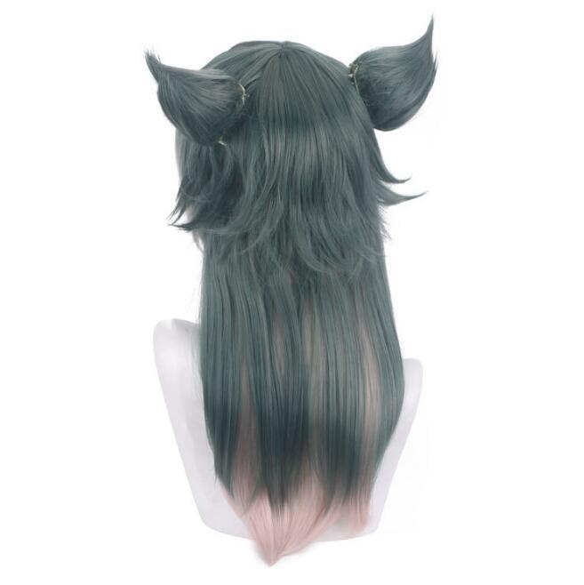 Anime BEASTARS Legoshi Peruka Cosplay Z Uszami Wilka Uosobione Bestie Cosplay Gradientowe Kolory Odporne na Ciepło Peruki Włosów + Czepek na Perukę