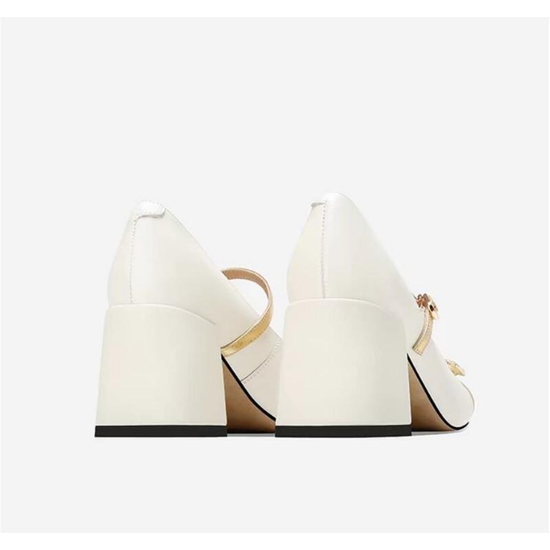 Luxury Sparkling Rhinestone Designer Mary Jane Shoes  Sweet Bow Color Block Buckle Lolita Shoes Party Banquet Women's Shoes