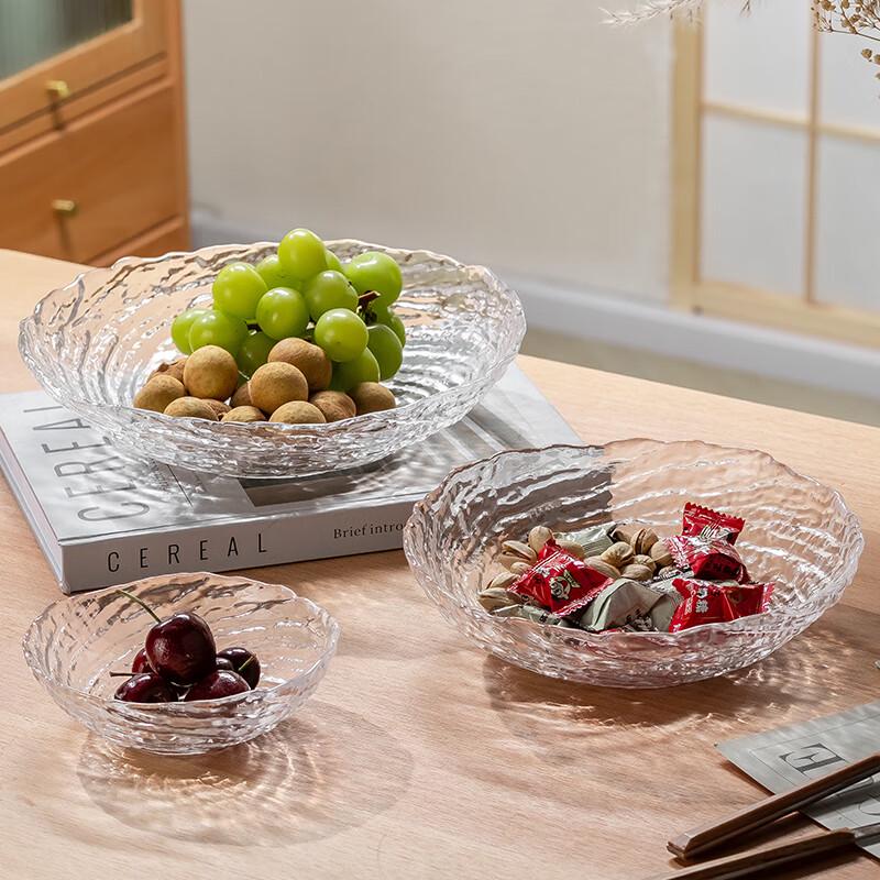 Genuus Large Light Luxury Crystal Glass Fruit Plate