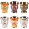 Wine Glases, Engraved Mini Spirits Vodka Cup Liquor 30ml Retro Alloy Portable Personalized Tea Tumbler Party Wedding Decoration