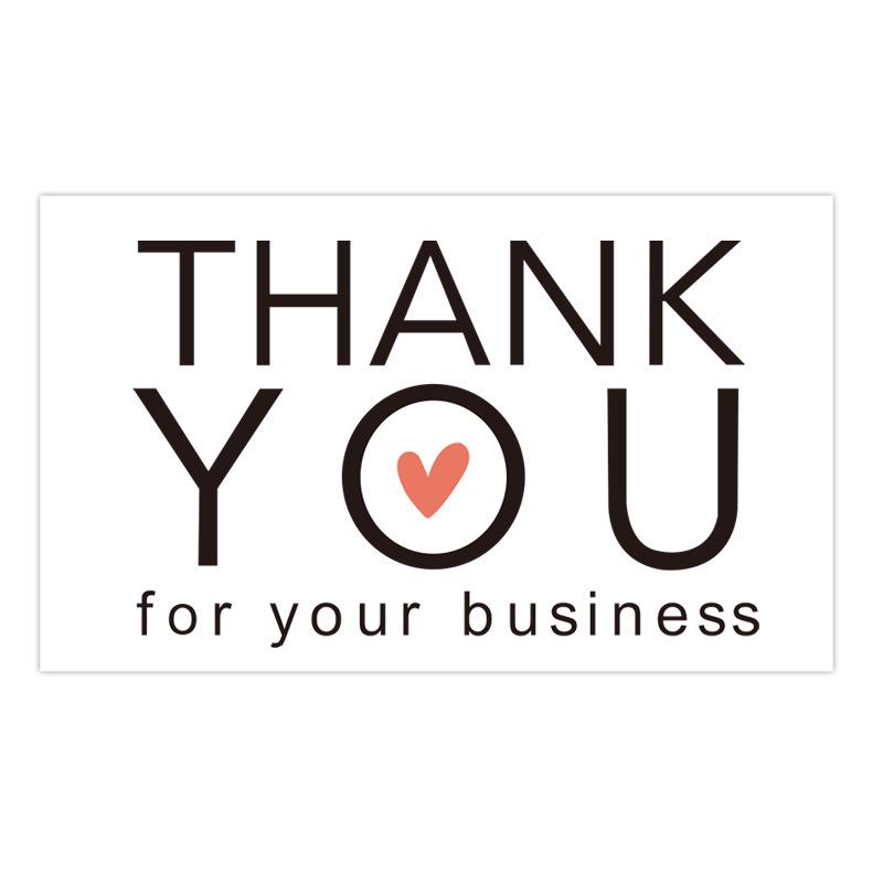 Pink Thank You Gift Card Tags for Packaging Decoration