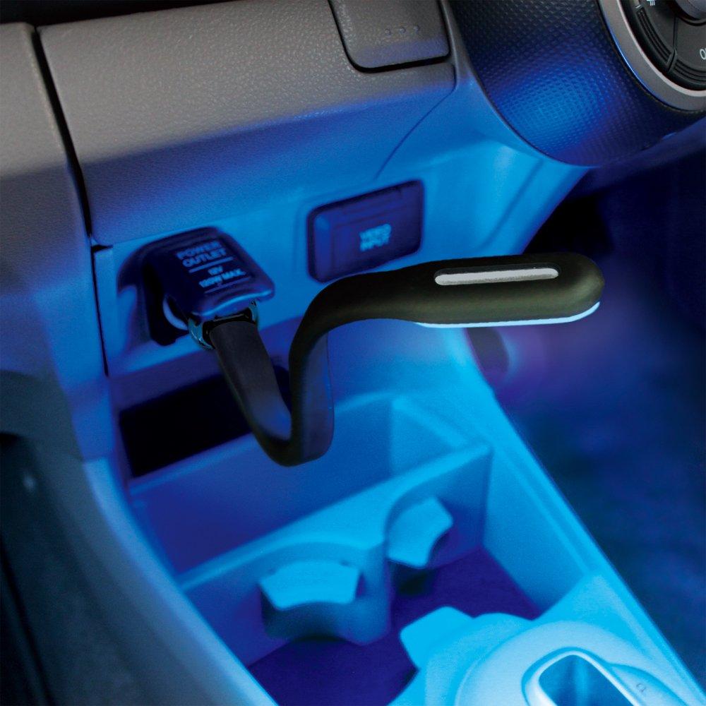 Tsuchiya Yac Interior de Carro Plano Flexível Comprimento Total 200mm Acessórios, Iluminação, Luz, USB, Branco/Preto, (excluindo ficha), PZ-755