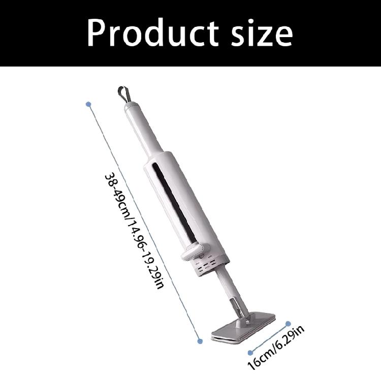 Practical Tiny Mop For Apartments And Dorms With ABS Handle And Fiber Fabric Quick Cleaning