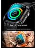 K57PRO Bluetooth Smartwatch: 1.96" Display, Heart Rate, Blood Pressure & Oxygen Monitoring, Music, Weather, and Call Capabilities.