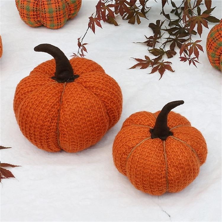 Colorful Thanksgiving Pumpkin Cotton Fabric Pumpkin Artificial Harvest Decorative Pumpkin