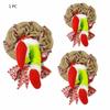 1Pcs Cute Christmas Ornament Thief Wreath For Home Store Xmas Party Decoration