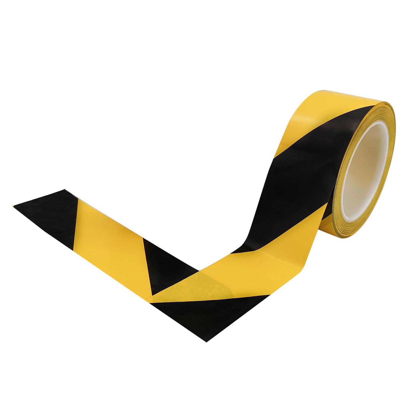 

Предупредительная лента ПВХ 4,8смХ30м Черно-желтая полосатая защитная лента для стены пола трубы