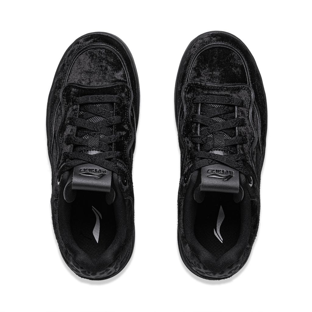 New LiNing Cheese 2.0 Slip Resistant, Abrasion Resistant, Breathable Low Top Skateboard Shoes Women's Black AGCV348-3