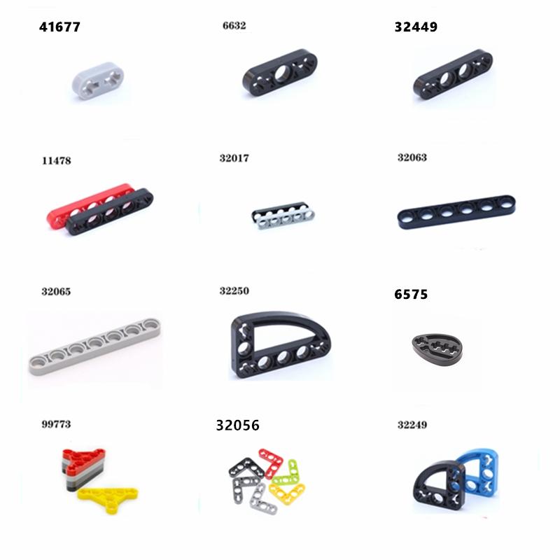 Technical MOC Liftarm Thin Compatible 9686 Bricks 6632 41677 32065 32249 99773 Building Blocks Educational Accessories Parts Toy