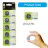 Pack Of 5/10 CR2032 3V Lithium Button Cell Batteries CR2032 Batteries For Watches Toy And Small Electronics Everyday Use