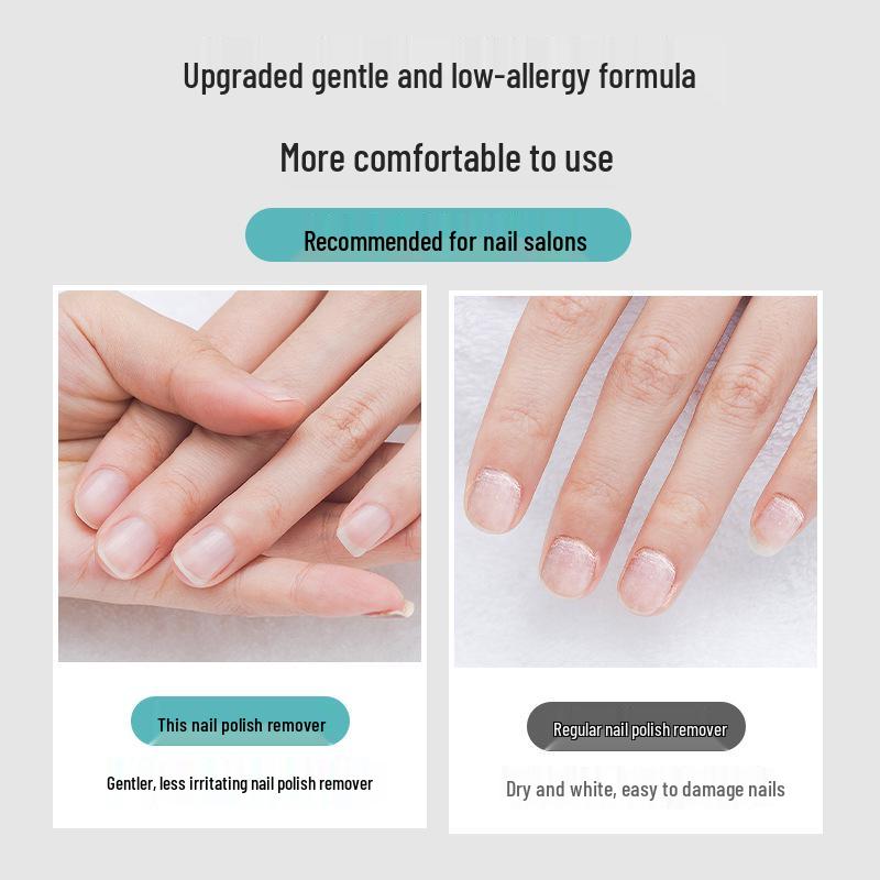 Nail Polish Remover and Brush Cleaner with Special Press Bottle for Nail Salons