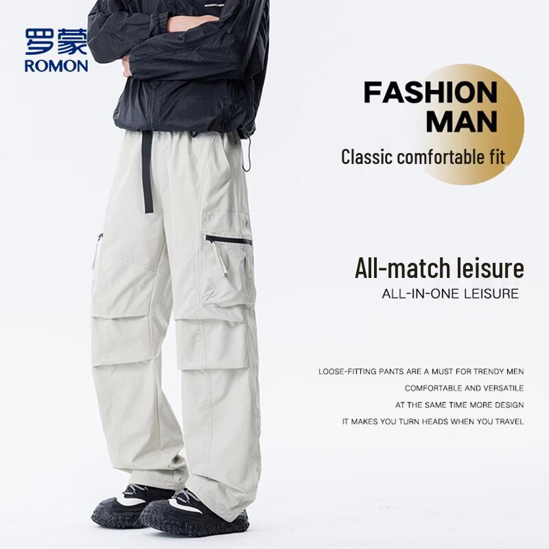 Romon Men s Lightweight Breathable Casual Cargo Pants XL
