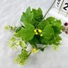 Plastic Bee Leaf Table Decor With Faux Flowers For Home Living Room And Wedding Events