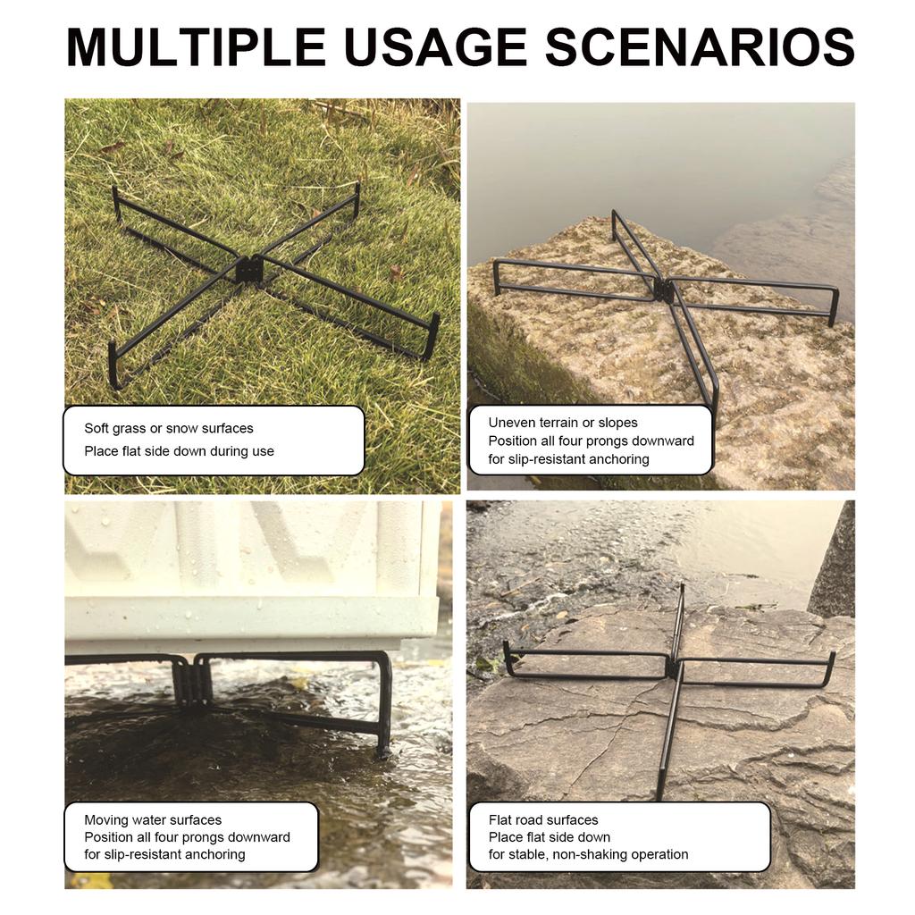 Multifunctional Outdoor Cooler Stand Holds Coolers/Buckets/Storage Boxes Foldable Insulated Base for Camping BBQ Folding Frame