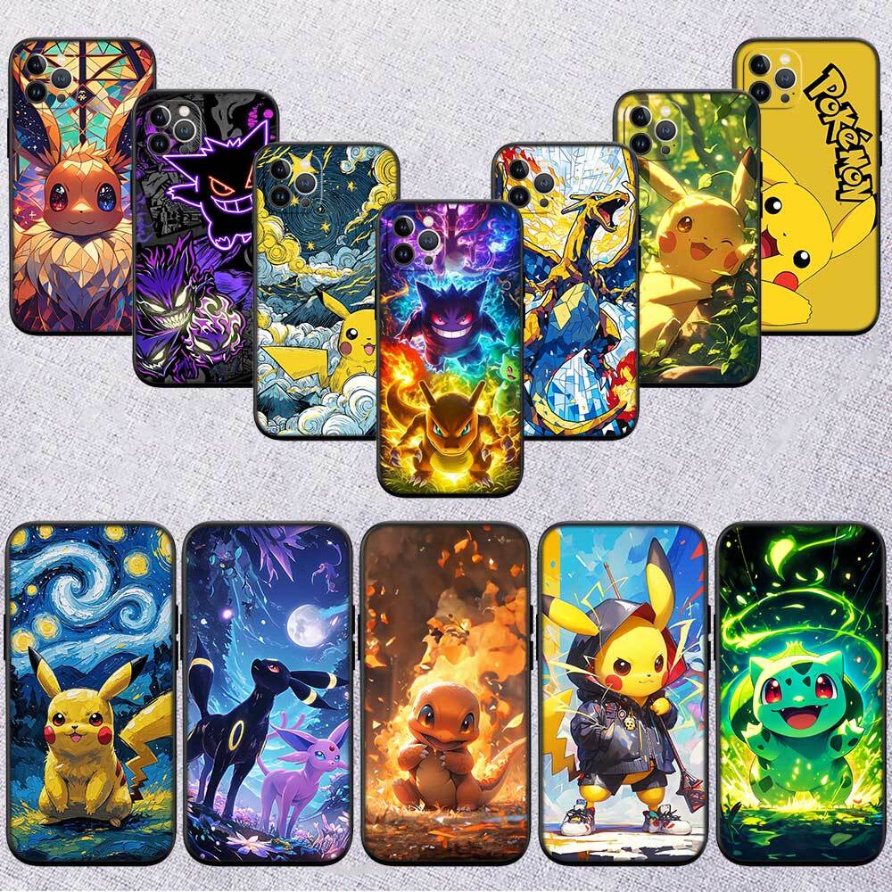 Cartoon Pokemon Phone Case for Motorola Edge 60 60s 70 G86 G56 G54 E14 G04S G45 G54 G64 X30 X40 X50 S30 S50 Pro Power Tylus