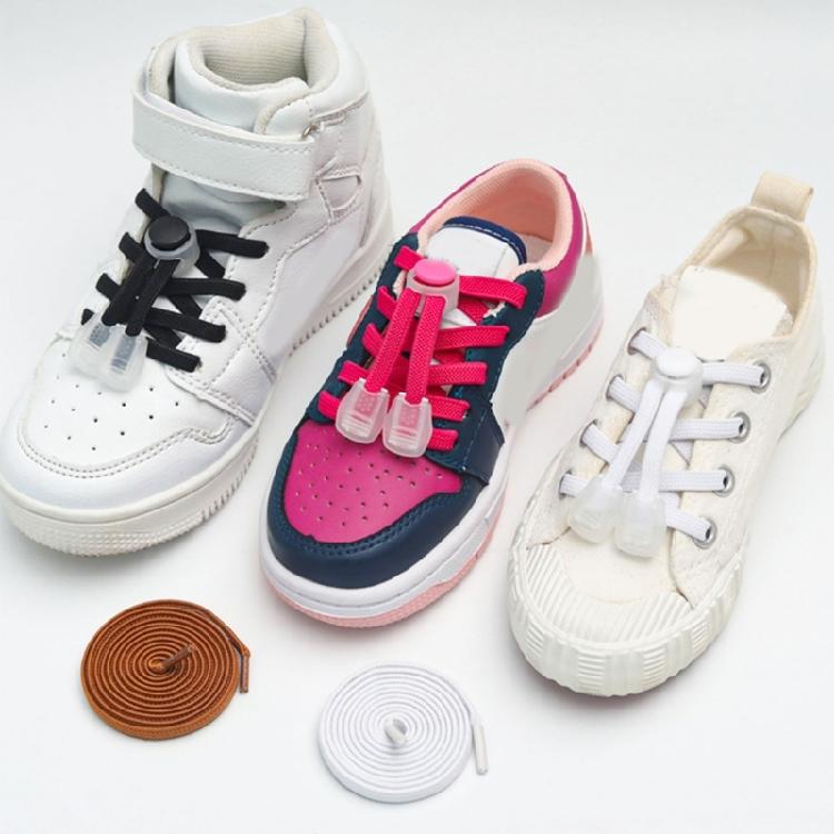 Lacets de Chaussures Élastiques Avec Fermoirs à Cordon 3 mm de Large 100 cm de Long Lacets Baskets Lacets Pour Hommes Femmes Adolescents Enfants