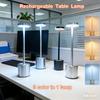 Classic Table Lamp USB Rechargeable Night Light Stepless Dimming Touch Desk Lamp 3 Colors Bedside Lamp Hotel Bar Decoration