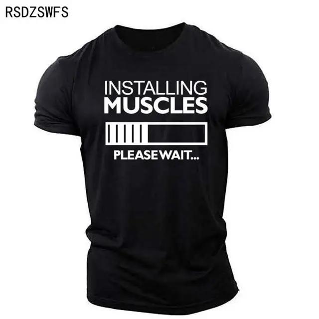 Mens TShirt 3D Retro Gym Printed Round Neck Short Sleeve Top Summer Fashion Loose Fitness Sportswear Quick Dry Mens Clothing