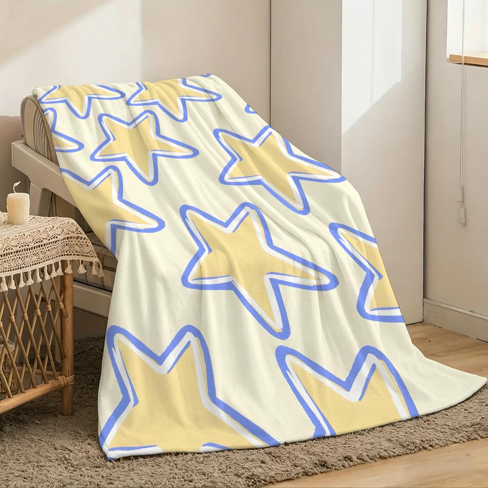 Stelle sono belle affascinanti Lancia Leggero 240g Coperta in Flanella Morbida Delicata sulla Pelle per Rinfrescarsi in Estate