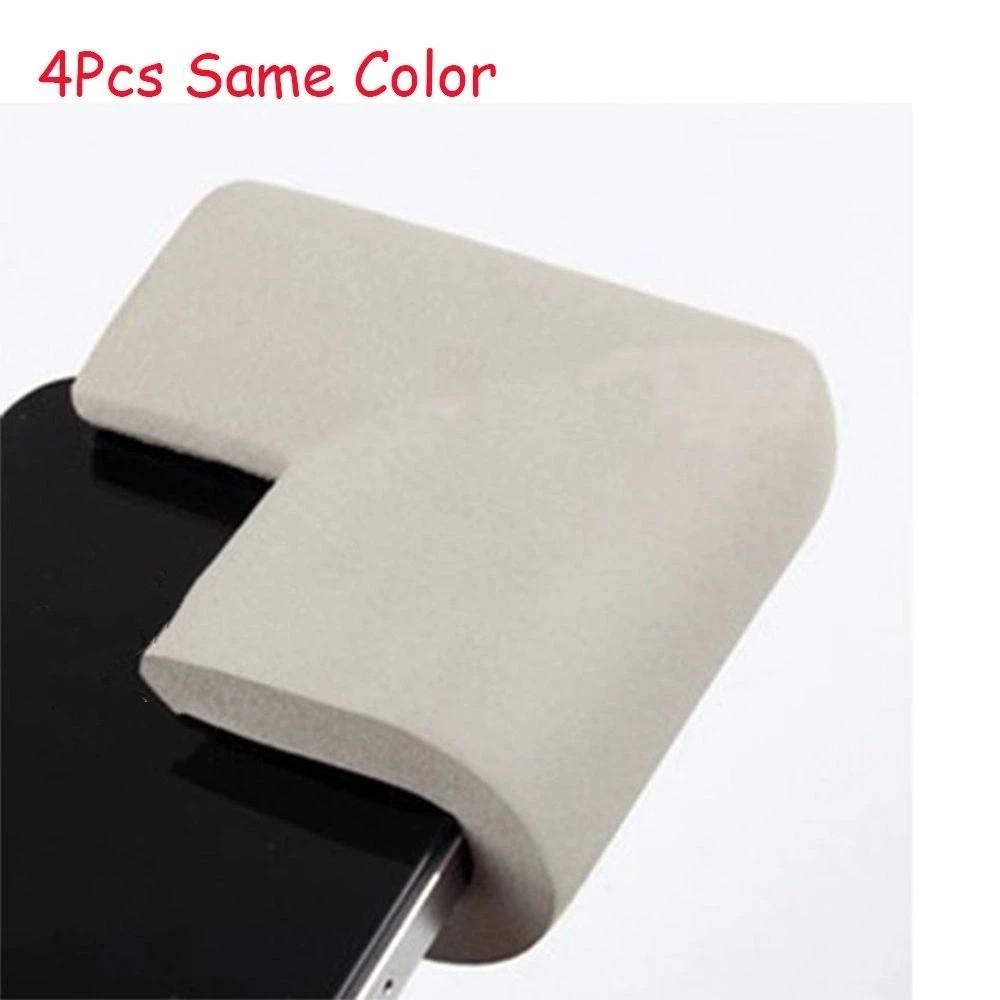 

Baby 4 Pcs Desk Security Guard Glass Table Softener Corner Bumper Cushion Foam Sponge Protector сірий