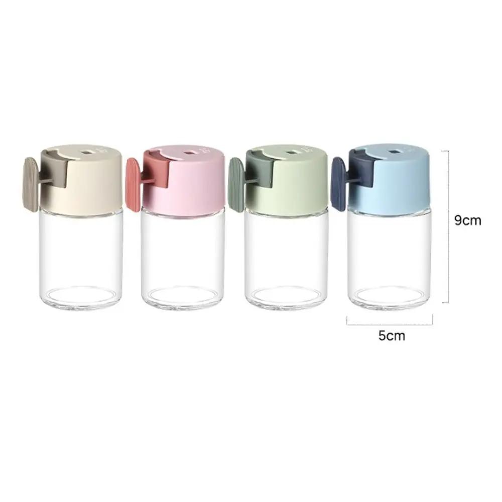 Glass Bottle Quantitative Salt Bottle Quantitative 0.5g Press Type Spice Dispenser Flavor Container Kitchen Accessories