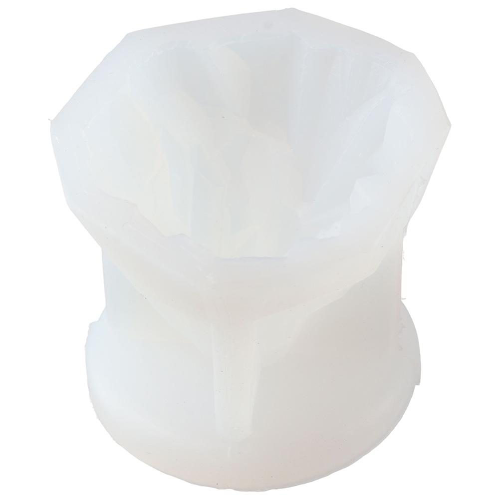 Silikonová forma na svíčky 9*7,5 cm, bílá silikonová forma na ledovec, forma na horské svíčky