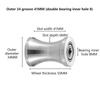 304  U Groove Bearing Wheel Smooth Pulley Roller for Cable Guide Track Sliding Door Wardrobe