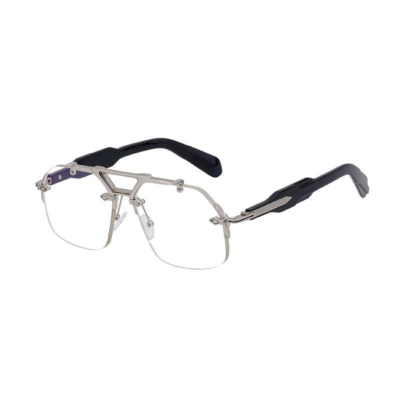 JYL TS Men's Steampunk Rimless - Square Driving Sun-Protective Shades ZS-98212