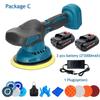 18V 6 Gears 7000rpm Auto Polishing Cleaner Metal Waxing Rust Removal Tool For Battery Cordless Electric Car Polisher