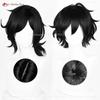 Perucă Cosplay Andy Perucă Cosplay Leyley Perucă Anime Păr Sintetic Negru Rezistent la Căldură Pentru Bărbați Femei Costume Halloween Peruci + Bonetă pentru Perucă