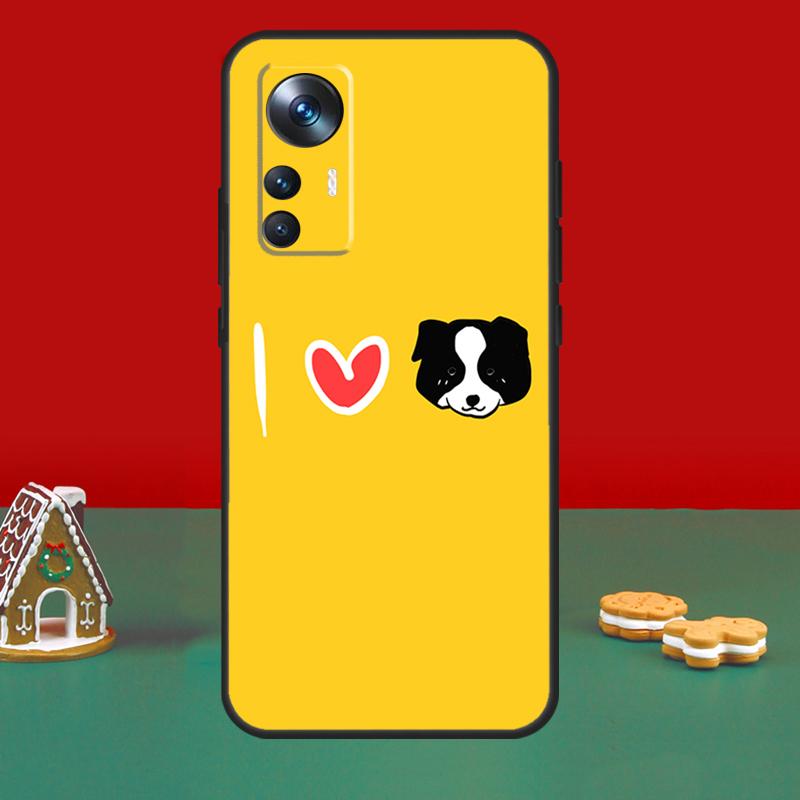 Border Collie Dog Case For Xiaomi 13T Pro 14 Ultra 12 13 Lite 11T 12T POCO F5 M6 X3 X4 X5 X6 Pro F3 M5s Cover