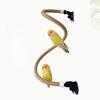 Sucker Parrot Toy Spiral Climbing Ladder, Standing Bar, Flexible Hemp Rope, Bird Standing Stand, Claw Grinding Stick, Interactive Training Stand
