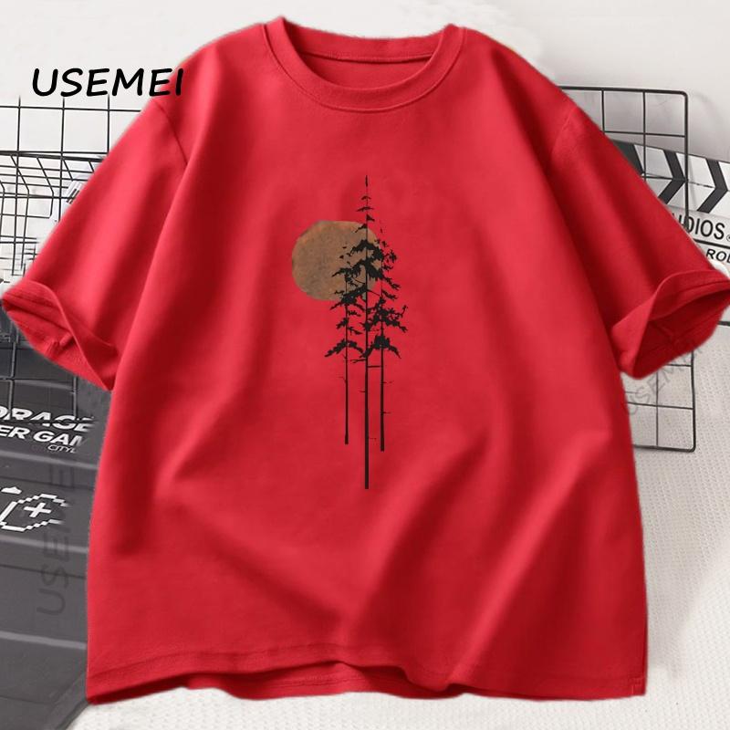 Sunrise Nature T Shirt Unisexs Nature Tshirt Vintage Graphic Tee Unisexs Outdoors Tshirt Casual Cotton Short Sleeve Unisexs Clothes S