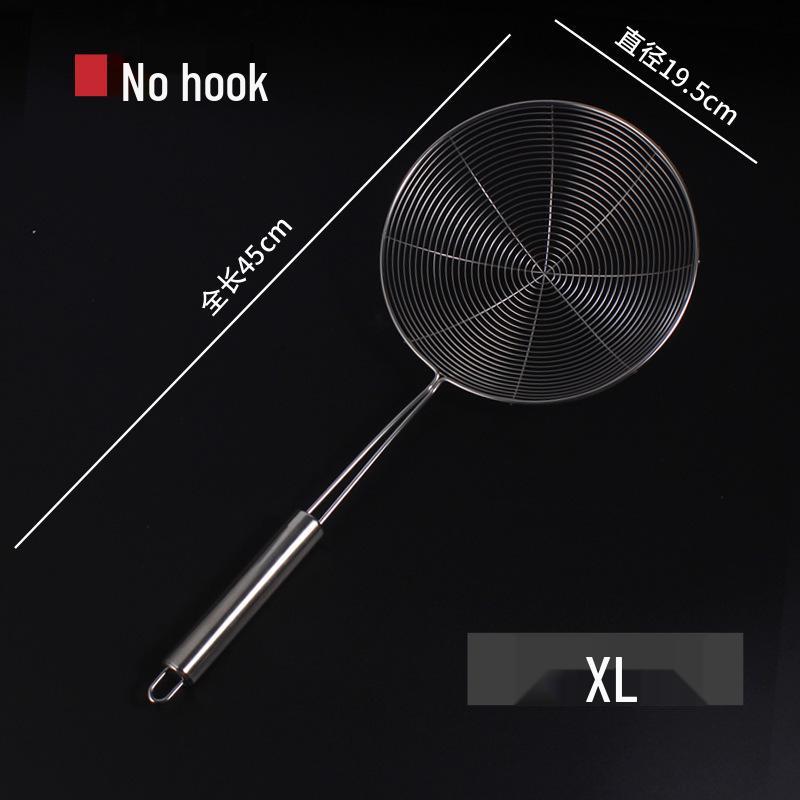 Large Stainless Steel Mesh Skimmer for Frying and Dumpling Straining