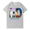 Singer Ed Maverick Album Graphics Tees Unisex Women Tshirts Fashion Shortsleeved Pure Cotton Pop Aesthetic Harajuku Cozy Tshirts
