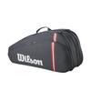 WILSON 2025 Tour Tennis Racquet Bag Holds up to 6 Racquets - Black/Red/White,